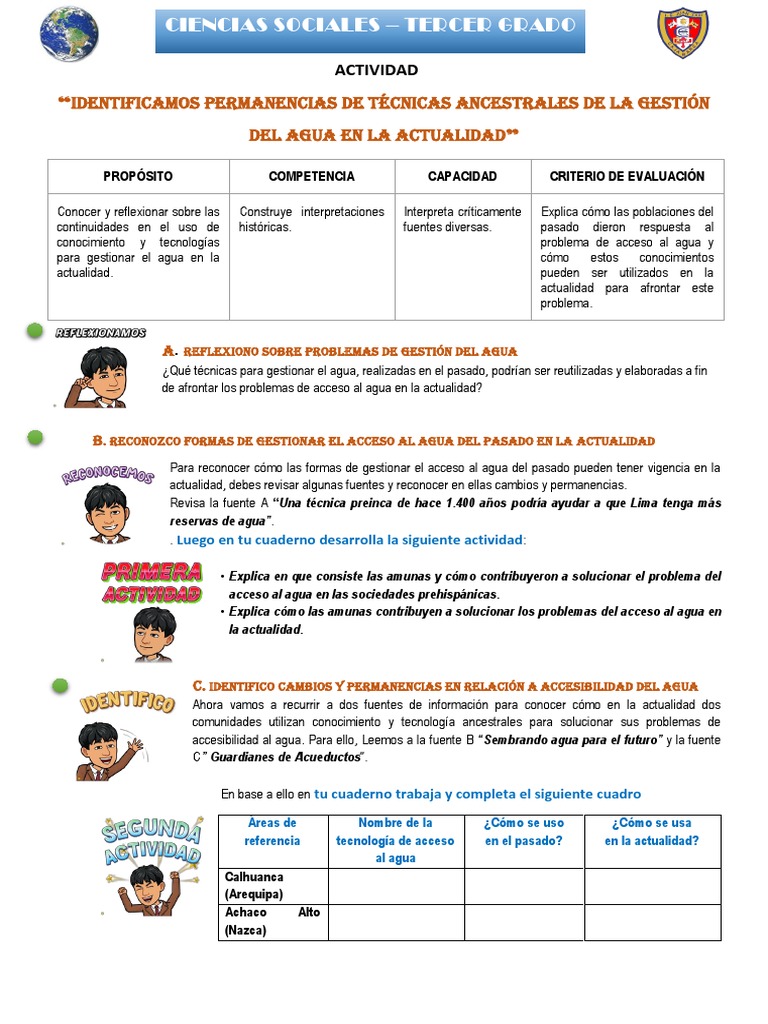 Actividad 24 CC SS Iii Trimestr | PDF | Agua | Agricultura