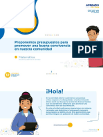 12 Proponemos Presupuestos para Promover Una Buena Convivencia en Nuestra Comunidad