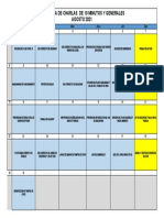 Cronograma de Capacitacion AGOSTO