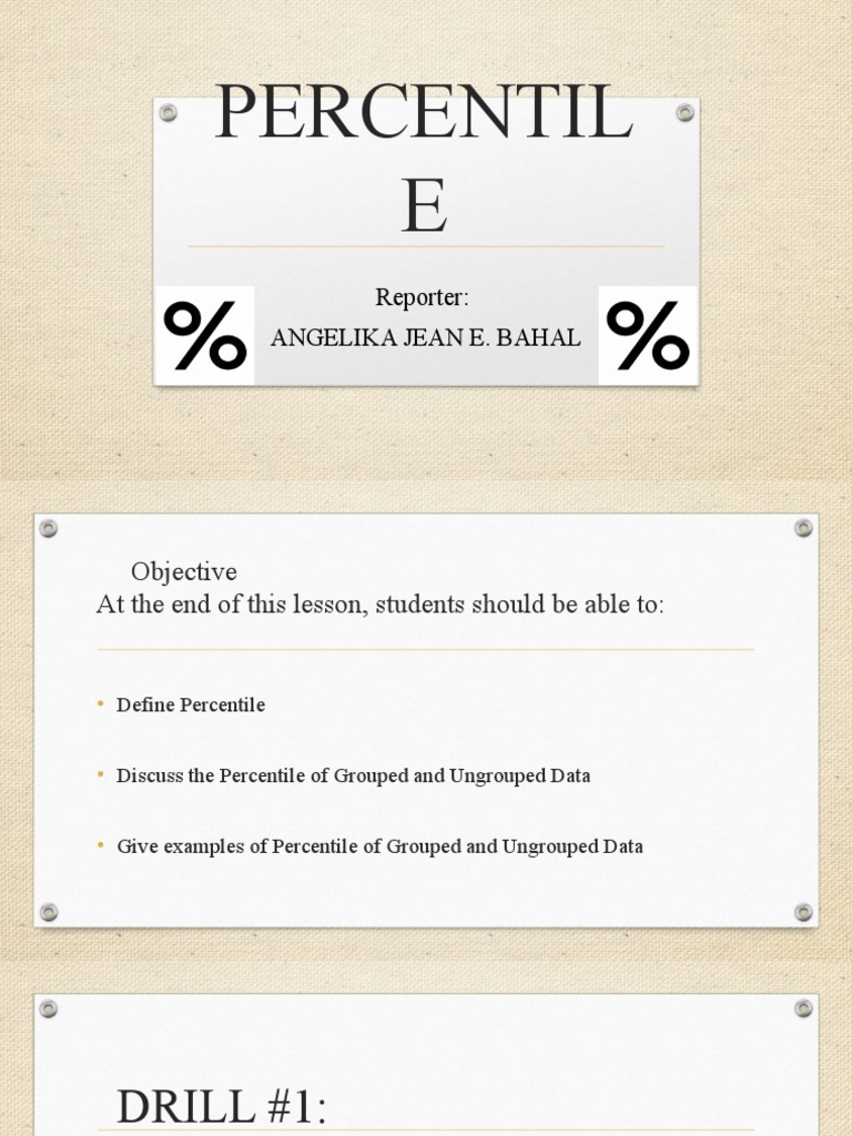 Discussion of Percentile | PDF | Percentile | Median
