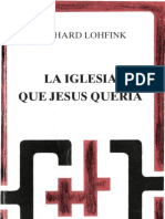 Lohfink, Gerhard - La Iglesia Que Jesus Queria