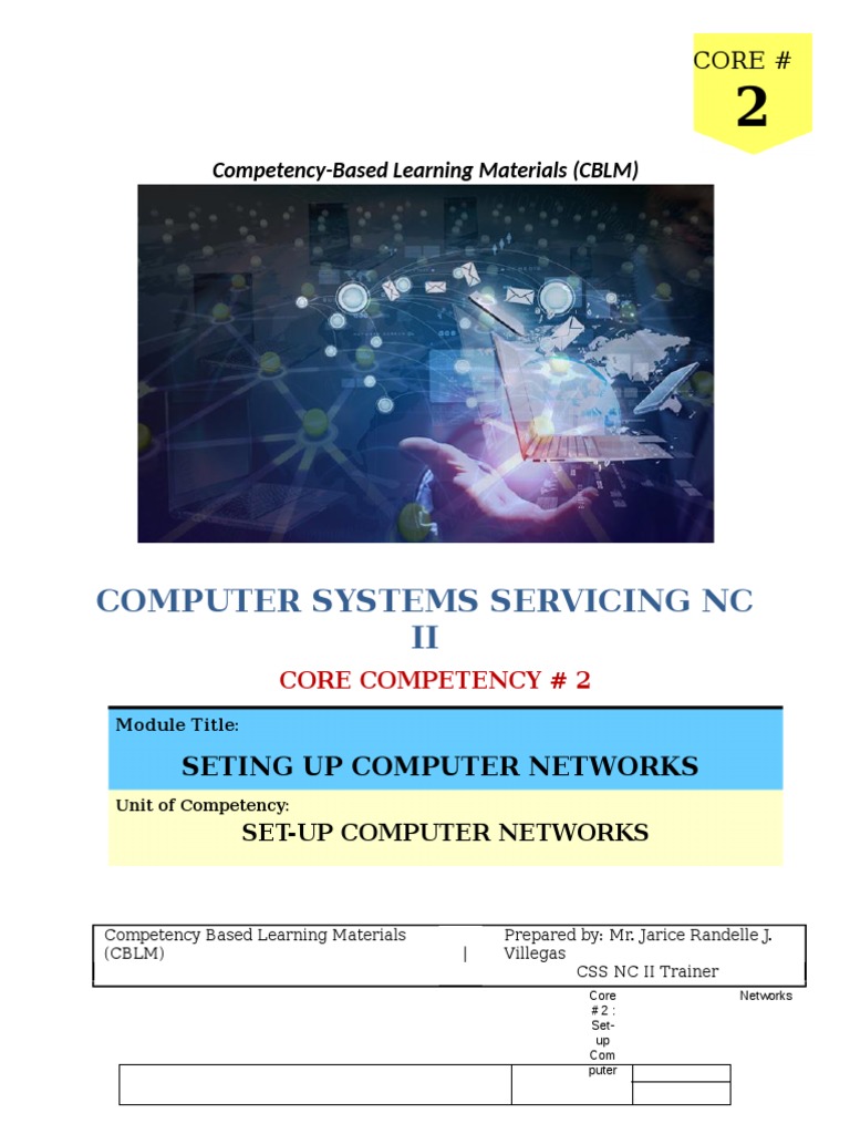 Set Up Computer Networks Module | PDF | Ip Address | Computer Network