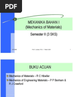 Download Mekanika Bahan I Materi 1 by Okta Pariantoro Budi Setiawan SN59953319 doc pdf