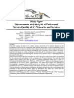 Measurement and Analysis of End To End Service Quality of 3G