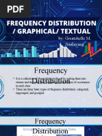 Frequency and Distribution Graphical and Textual