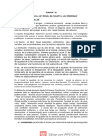 Tema #10 Validez de La Ley Penal en Cuanto A Las Personas