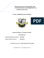 Informe Del Proyecto Empresa Administración de Empresas