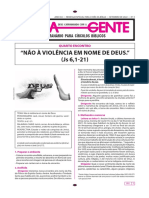 Não à violência em nome de Deus