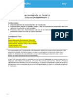 Evaluación Continua 1 Incorporación Del Talento - 2022 2