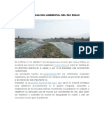 Contaminación del Río Rímac amenaza suministro de agua Lima