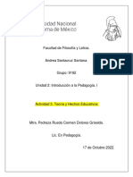 Actividad 3. Teoría y Hechos Educativos.