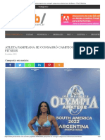 Atleta Pampeana Se Consagró Campeona Sudamericana de Fitness - Plan B Noticias