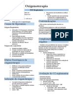 Resumo Oxigenoterapia