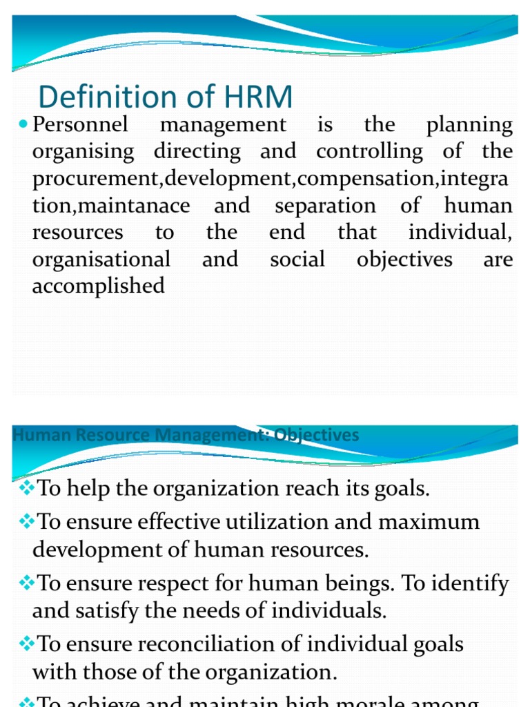 Functions of HRM Human Resource Management Human Resources