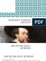 Baroque Period Artists