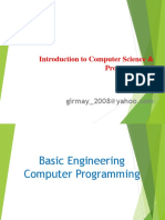 Introduction To Computer and Programming