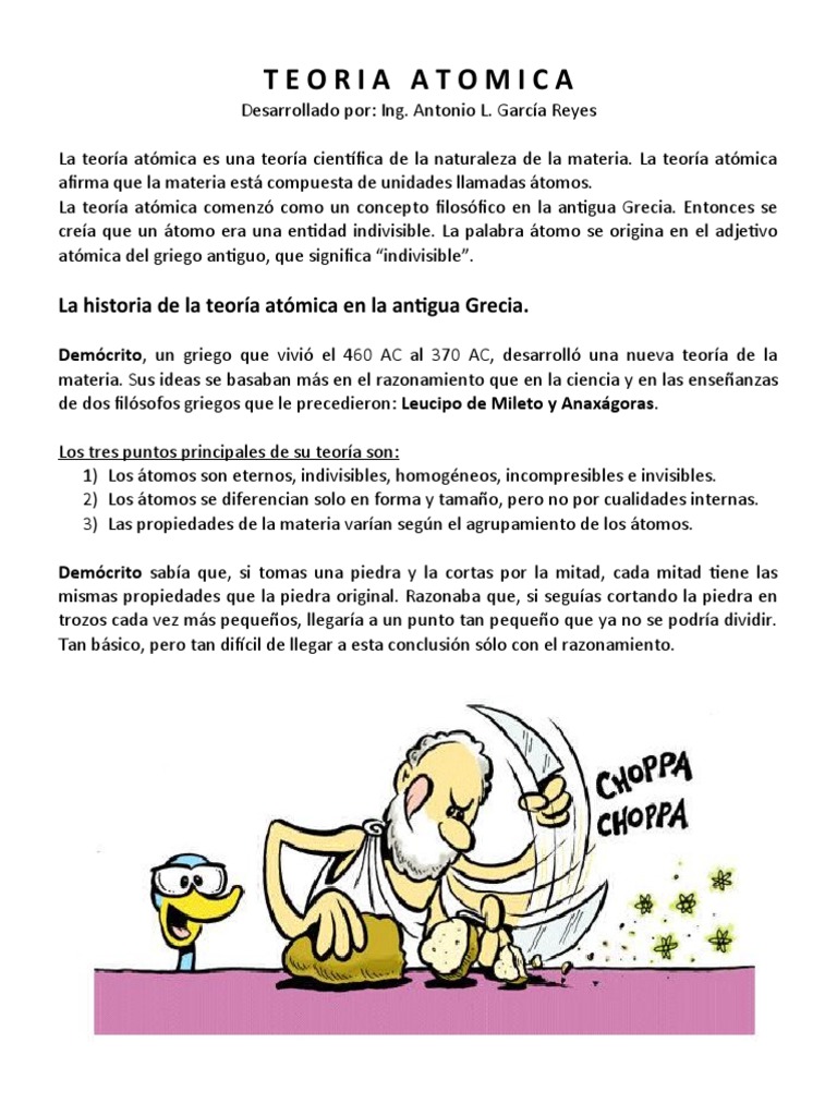 Teoria Atomica Pdf átomos Núcleo Atómico