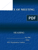 Notice of Meeting