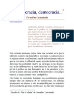 Cornelius Castoriadis - Democracia Democracia...