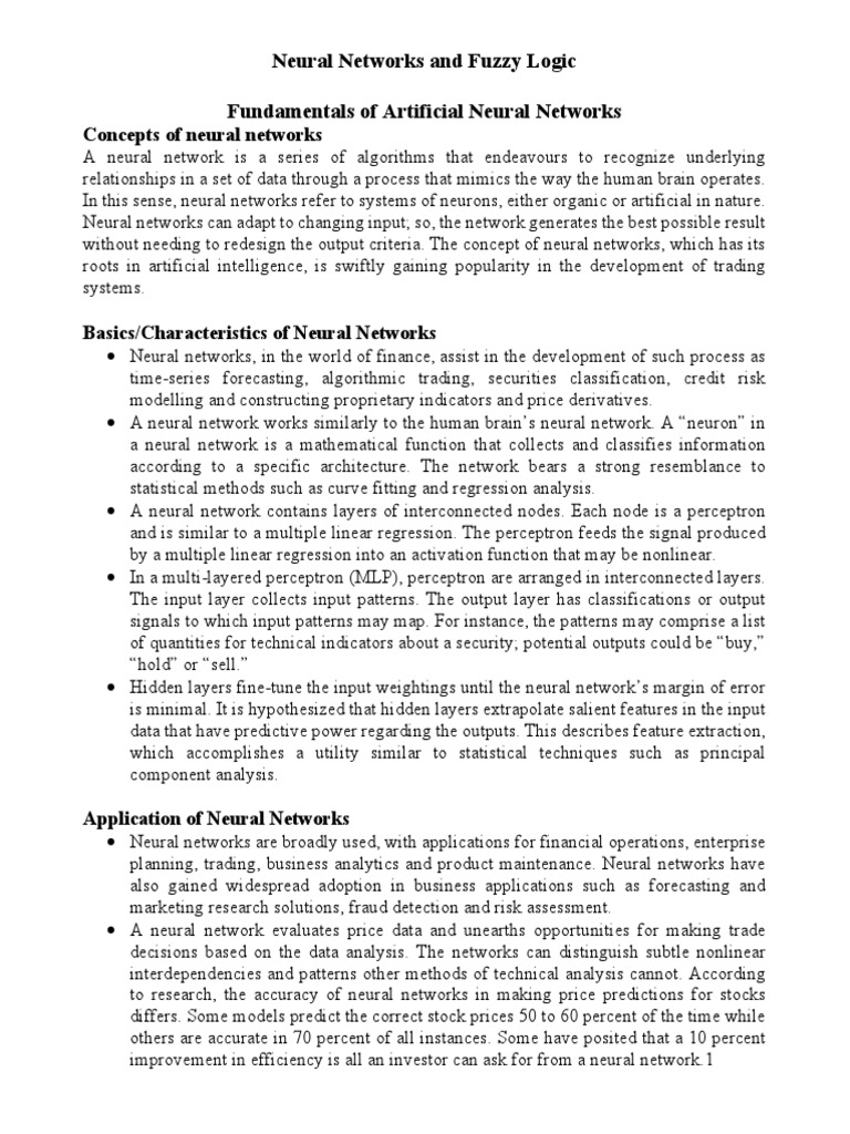 Neural Network and Fuzzy Logic | PDF | Artificial Neural Network ...