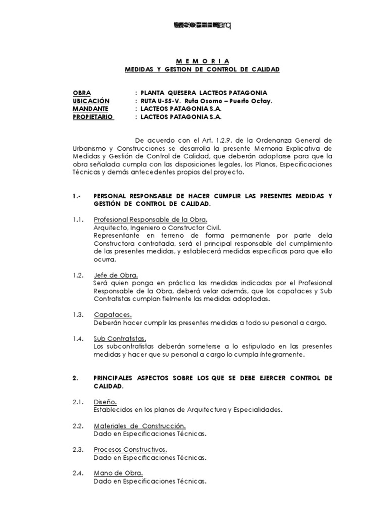A.4.9. Medidas y Gestion de Control de Calidad | PDF
