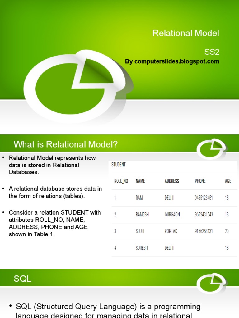1 Relational Model | PDF