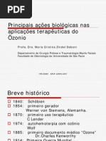 Ações Biológicas do Ozônio
