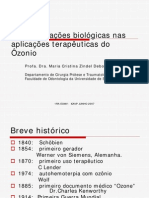 Ações biológicas do ozônio terapêutico