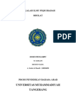 Makalah Ilmu Fiqih Sholat Dan Seluk Belu