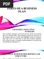 Parts of A Business Plan