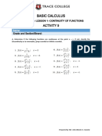 SLP 1 - Unit 2 - Lesson 1 - Activity 9 (Basic Calculus)