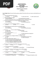 Summative Test Science 8