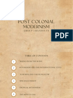 Post Colonial Modernism