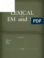 Lexical em and SD