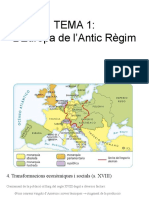 Tema 1: L'Europa de L'antic Règim