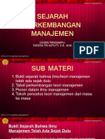 3. Sejarah Perkembangan Manajemen