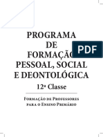 PROGRAMA DE FORMAÇÃO PESSOAL, SOCIAL E DEONTOLÓGICA