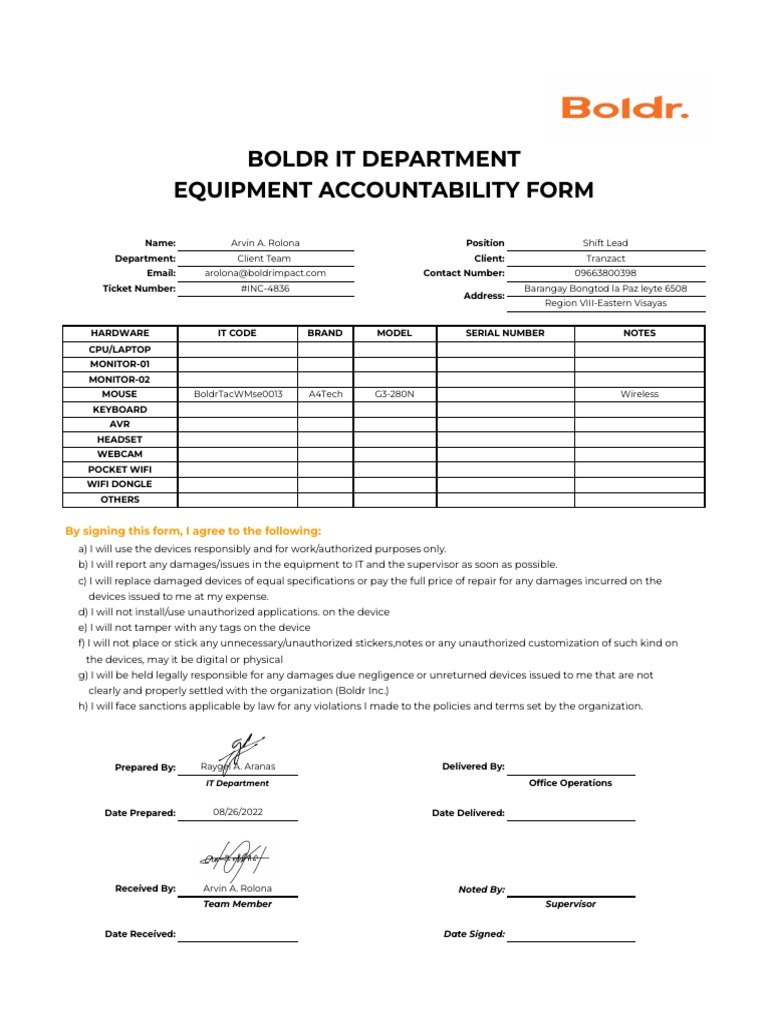 Accountability Form - BoldrTacWMse0013 - Arvin Rolona - Accountability ...