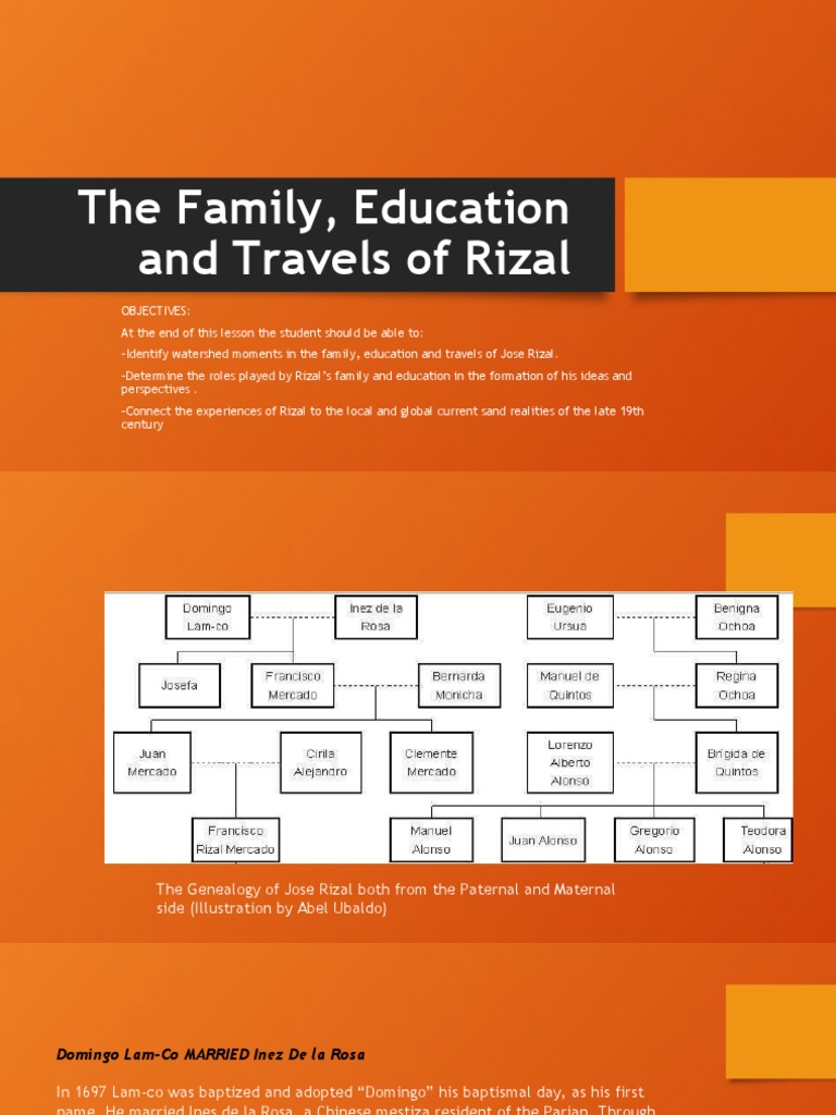 Rizal's Family and Educational Journey | PDF | Philippines