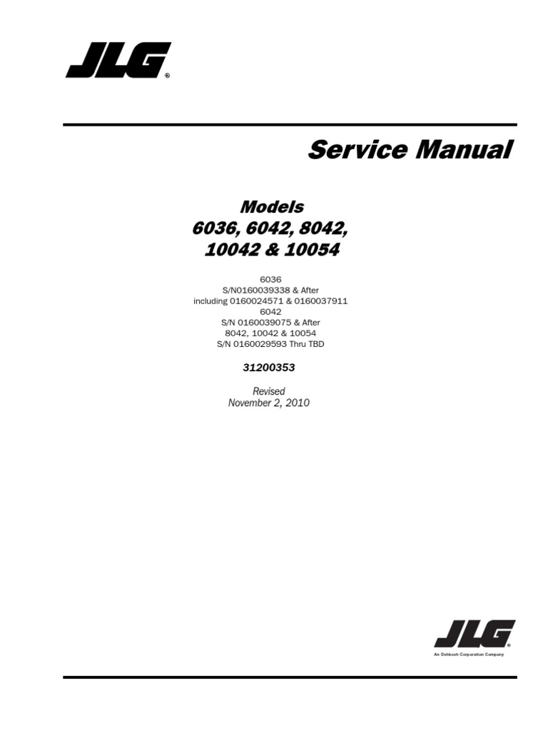 Service 31200353 11-02-10 ANSI English | PDF