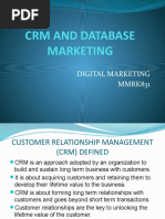 Crm and Database Marketing