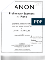 Hanon Preliminary Exercises For Piano (Pages 1-10)