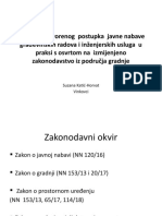 Provedba Otvorenog Postupka Javne Nabave Građevinskih Radova I