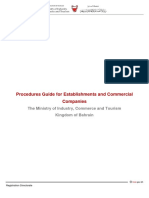 Amended Procedures Guide For Establishments and Commercial Companies