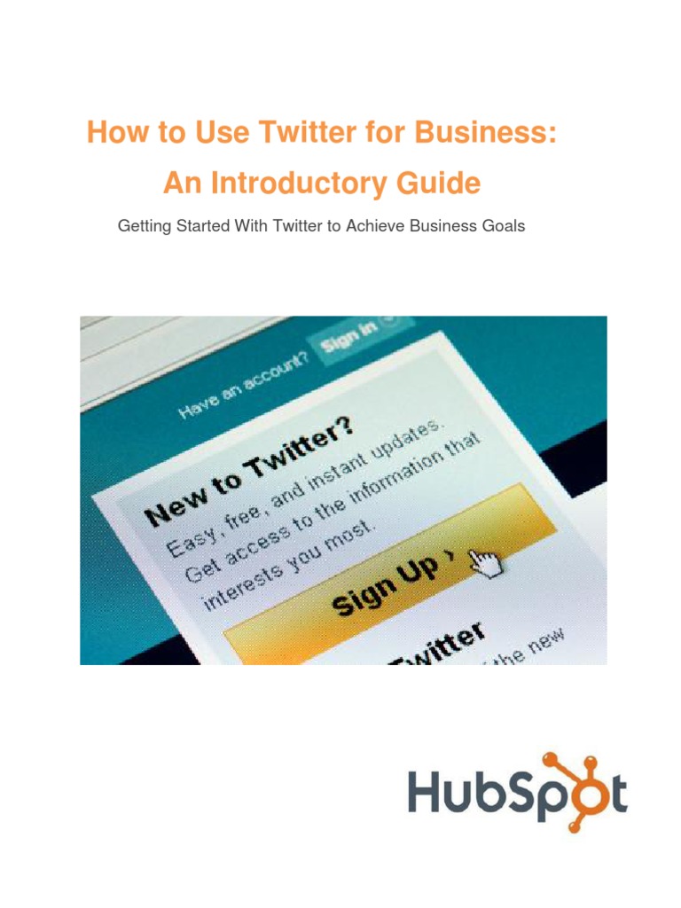 Twitter for Business: A Beginner's Guide | PDF | Career & Growth | Business