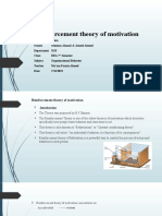 Reinforcement Theory of Motivation