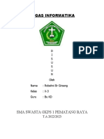 Informatika X-3 Robahni BR Girsang