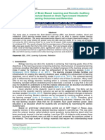 The Differences of Brain Based Learning and Somati