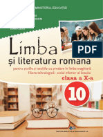 Și Literatura Română: Clasa A X-A