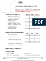 Hiab Crane Preuse Inspection Checklist